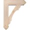 Ekena Millwork Olympic Arts and Crafts Smooth Bracket w/ Offset Brace, Douglas Fir, 7 1/2"W x 26"D x 34"H BKT0806X26X34OLY03SDF - alternate 4